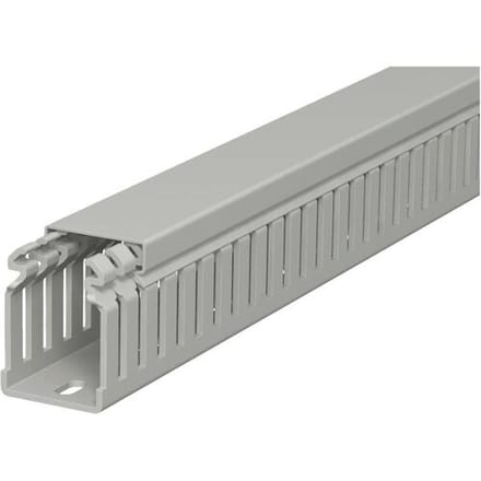 OBO Bettermann 6178312 Kabelgoot (l x b x h) 2000 x 37.5 x 50 mm 1 stuk(s) Steen-grijs