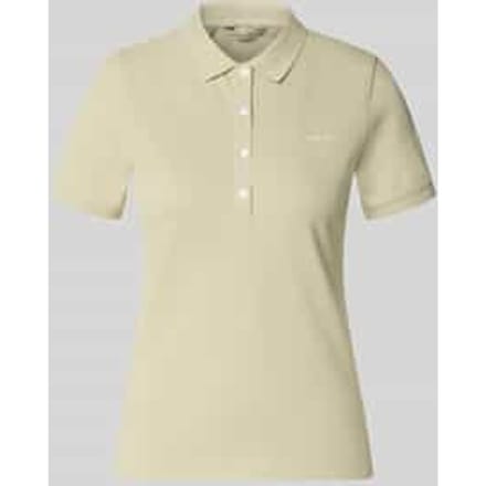 slim fit poloshirt met labelstitching