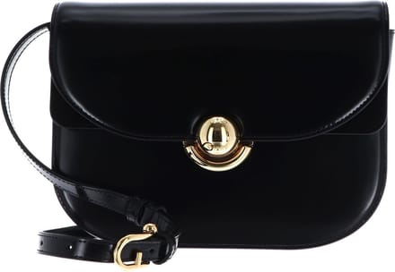 FURLA Leren Schoudertas Sfera Crossbody Round Nero Zwart