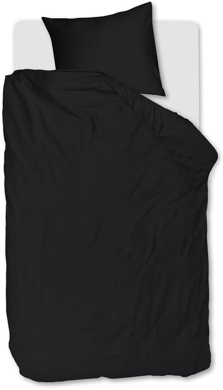 Beddinghouse Change dekbedovertrek - Effen - Eenpersoons - 140x200/220 - Black