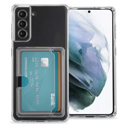 imoshion Softcase Backcover met pasjeshouder voor de Samsung Galaxy S21 - Transparant