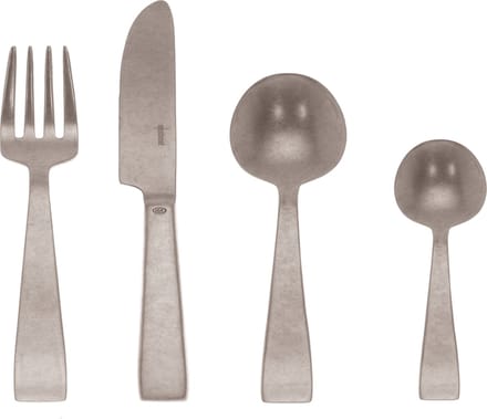 Sambonet Flat Vintage - Edelstahl 18/10 Antik Bestekset 24-delig. Volledige tang / Monoblok