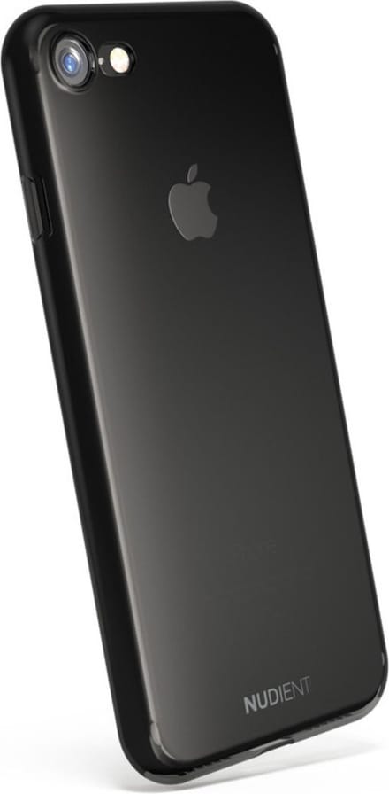 Nudient Thin Glossy Case Apple iPhone 7/8/SE (2020/2022) - Zwart - Transparant