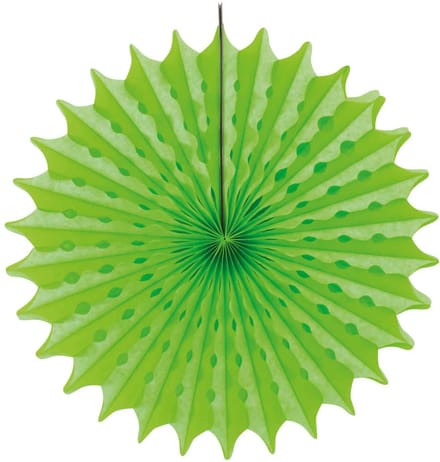 Folat - Papieren waaier NEON Groen (45 cm)