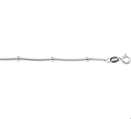 Zilveren Collier bolletjes 3 1017316