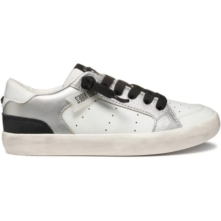 GEOX GISLI MEISJES Sneakers - WIT/ZILVER - Maat 39