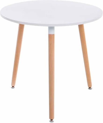 CLP Ansgar Eettafel - rond - wit