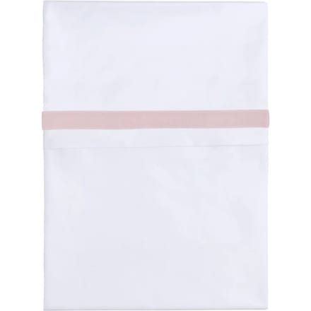 Baby's Only Wieglaken geweven bies - Oud roze/Wit - 80x100 cm - 100% egyptisch katoen