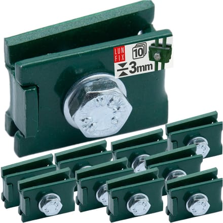 L-vormige connector 6x20mm clip voor panelen groen NSO6 - 10 Stuks