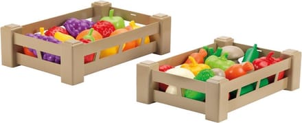 Ecoiffier 100% Chef Fruit of Groenten in Kratje