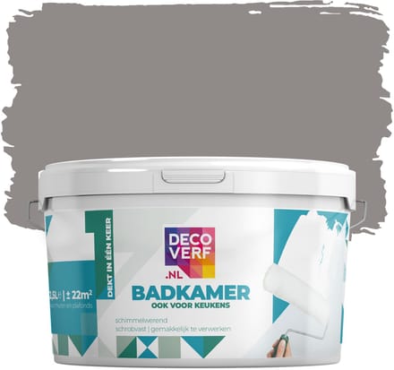 Decoverf badkamerverf 2.5L lavasteen