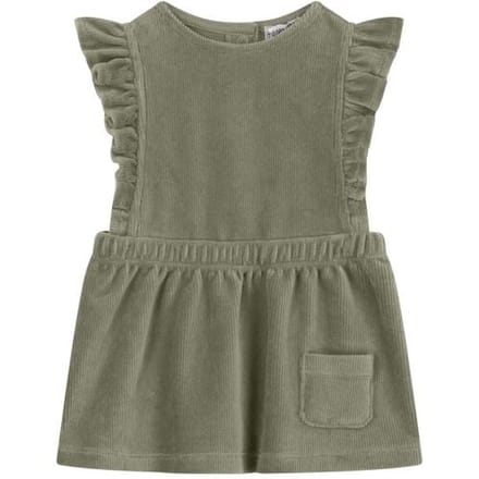 Prénatal newborn jurk velours Light Khaki Green 62 dames