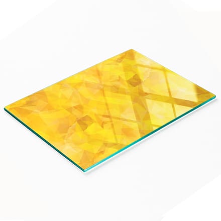 Decoratieve glazen snackplank met abstracte driehoeken, 80x52 cm