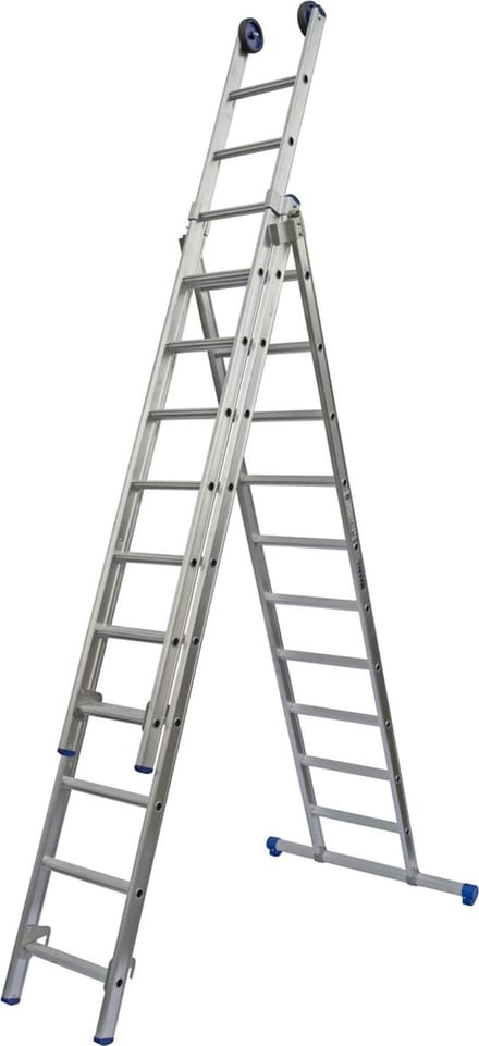 Maxall MR 3-delige Rechte Reformladder - 3x9 Sporten