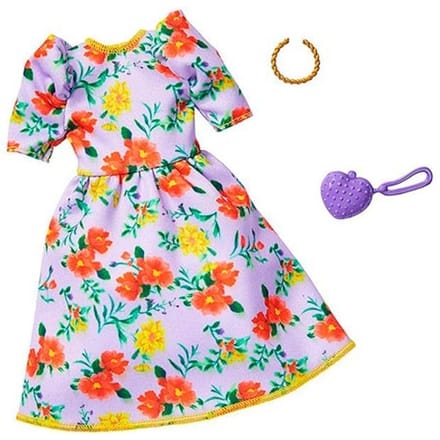 Barbie mode complete look - Bloemenjurk