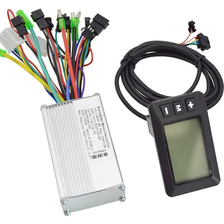 250W 350W 24 48V 36 60V Elektrische Fiets Motor Controller met LCD Display Paneel E Bike Scooter Motor Snelheid Controller Kit black