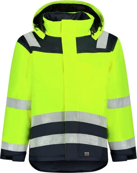 Tricorp Midi Parka High Vis Bicolor 403023 - Mannen - Geel/Ink - M