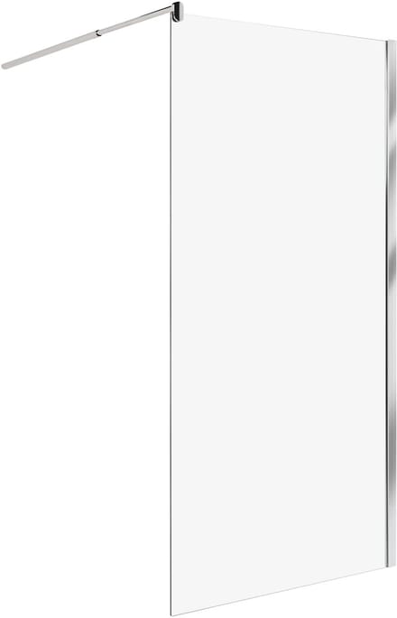 AHAUS - Douchescherm - Zilver - 100 x 190 cm - Veiligheidsglas