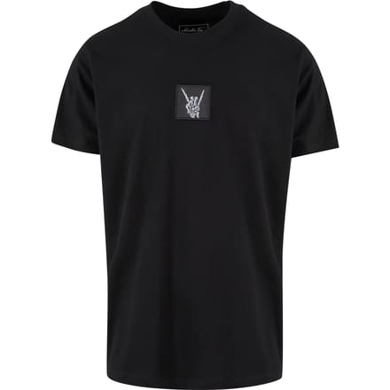 Mister Tee - Skelett Patch Heren T-shirt - S - Zwart