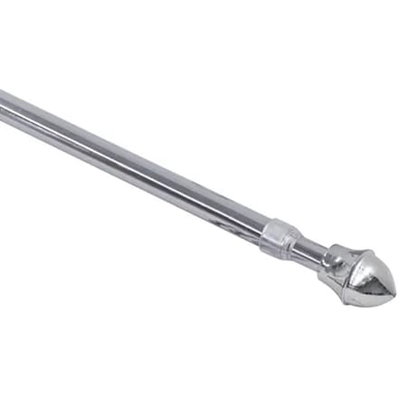 Intensions Gordijnroede Set Caferod - Zilver - Uitschuifbaar 75-125cm - Diam. 13mm