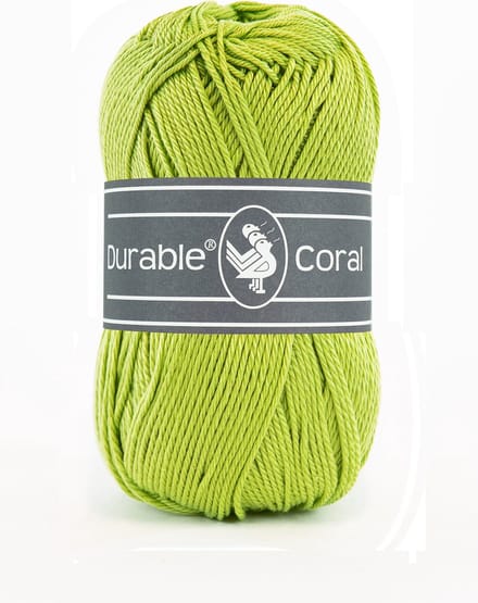 Durable Coral - 2146 yellow green - Gemerceriseerd Katoen Garen