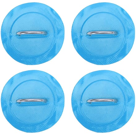 4 Stuks Opblaasbare Boot DRing Pad Patch PVC Duurzaam Marine Roestvrij Staal Vaste Gesp blauw