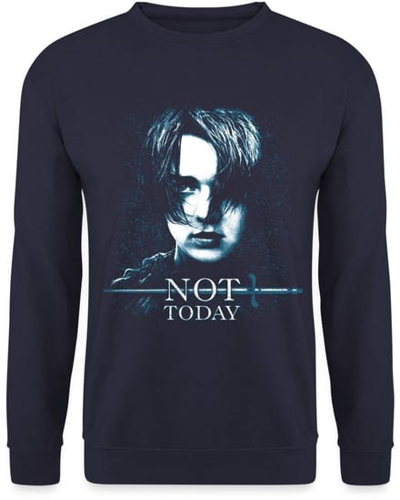 Game Of Thrones Arya Stark Not Today Citaat Sweater Heren
