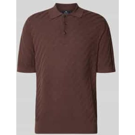 Regular fit poloshirt van puur katoen in tricotlook