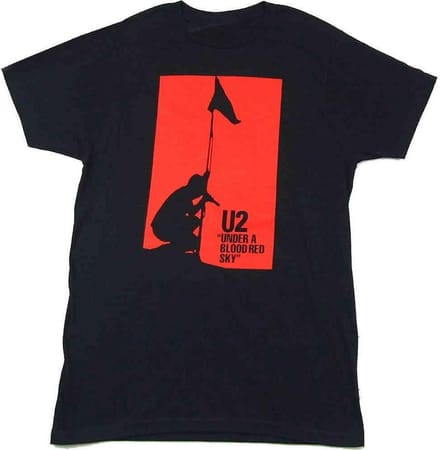 U2 - Blood Red Sky Heren Tshirt - XXL - Zwart