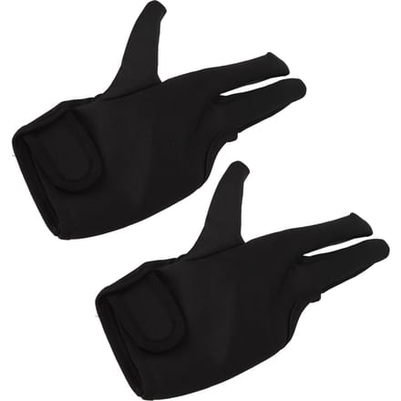 2 Stuks 3 Vinger Kappershandschoen Geïsoleerde Hittebeschermende Handschoen voor Haarstyling voor Kappersgereedschap black