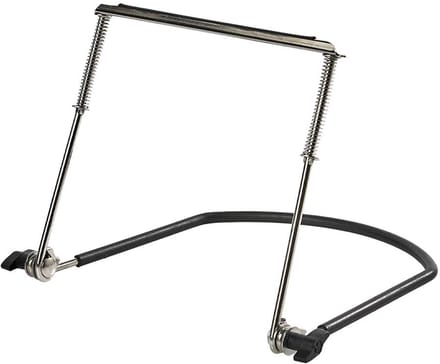 Bespeco SA24 Mondharmonica Houder Chrome en Zwart