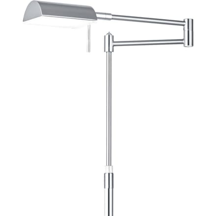 HELL LED vloerlamp Graz, nikkel mat