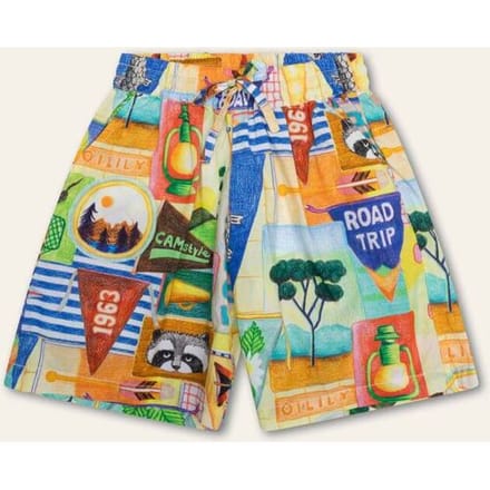 Oilily Plank Broek- maat98/3T Surf Spray