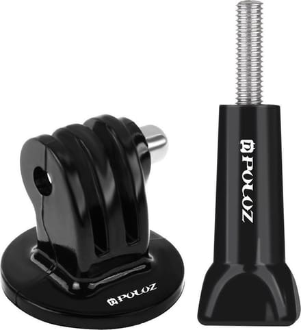 Tripod Mount + Schroef Lang Set voor Gopro en Andere Actiecamera's | Zwart / Black