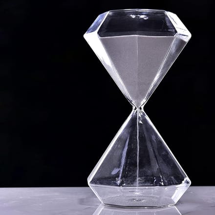 Zandloper Timer - Tijd Klok - Tijd Management - Diamant Vorm - 30 Minuten - Roze