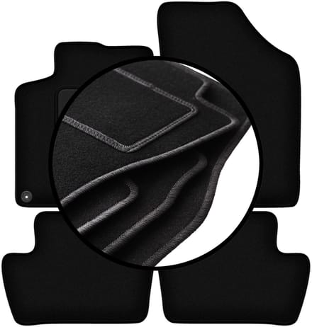 Set velours vloermatten voor: DS. 4 Crossback-hatchback (2015-2018)