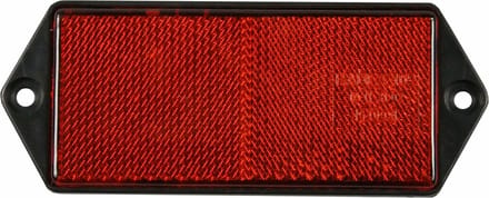 Benson Rechthoekige aanhangerreflector - 105 x 40 mm - oranje - E4-gekeurd