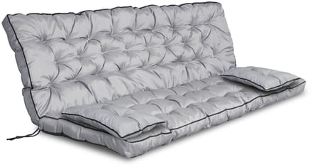 Tuinset hoge kant met bies 150x60x50 cm grijs