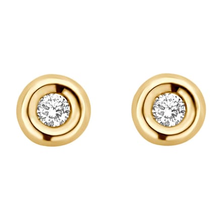 Blush Diamonds 7627YDI - Dames - 14 karaat goud - Oorknoppen - Goud