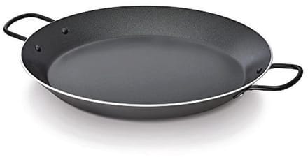 Paella pan - Koekenpan - Grote maaltijden - Antiaanbaklaag - 38 cm - Zwart