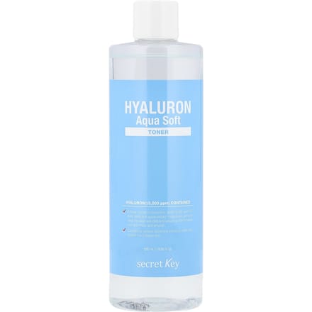 Secret Key, Tonique doux à l'acide hyaluronique, 500 ml (16,9 fl oz) white