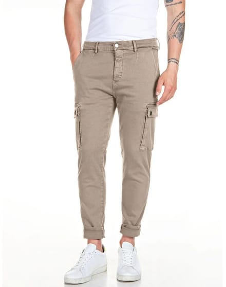 Replay M9649e.000.8366197 Cargobroek Beige 38 / 32 Man