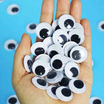 Googly eyes XXL | Wiebeloogjes | Extra Groot | ca. 14 stuks | 3cm breed