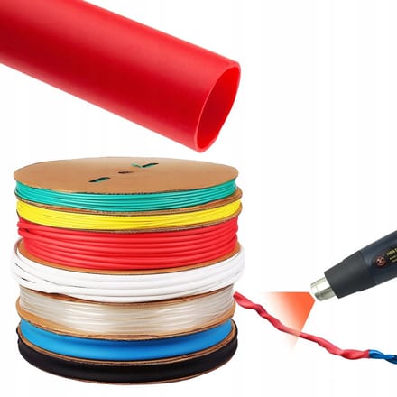 Rosfix Krimpkous 2,5mm - Vlamvertragend - Waterdicht - 2:1 Krimp, 1m - Rood