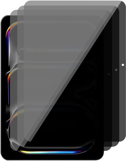Privacy Screenprotector geschikt voor iPad Pro 11 inch 2024 - 3x Volledig Dekkend Glas Screen Protector