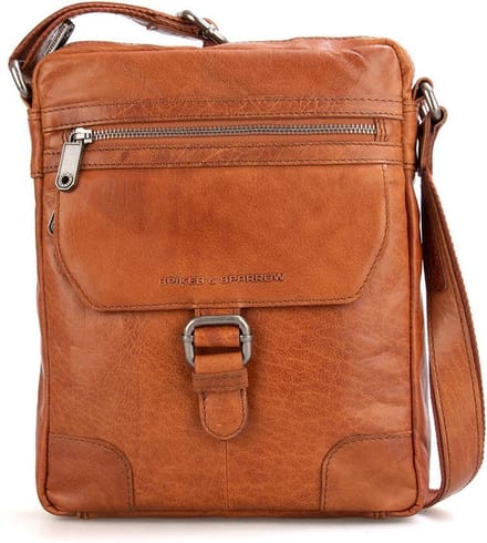Leren A5 Crossbodytas - 10 inch - Nebraska - Brandy Cognac