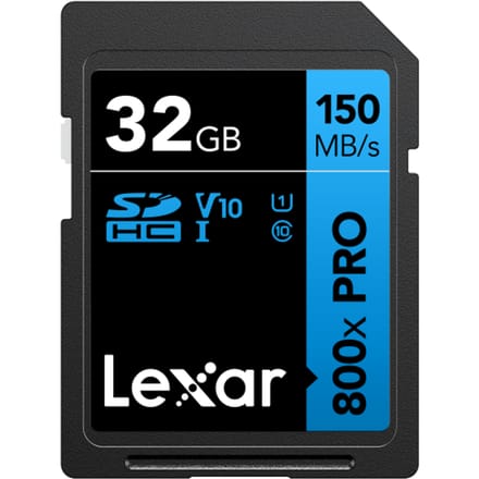 Lexar SDHC 800x PRO Blue Series 32GB UHS-1 V10 - Read 150MB/s