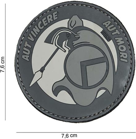 101 Inc Embleem 3D Pvc Spartan Aut Grijs  14048