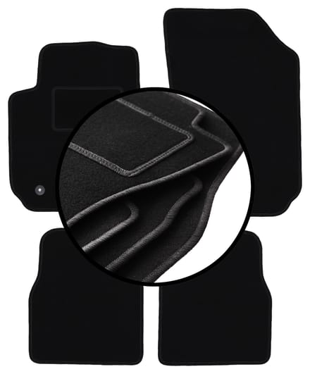 Complete set veloursmatten voor: Citroen C4 Cactus crossover (2014-2018)