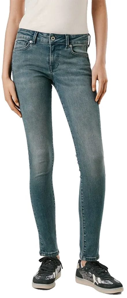 Pepe Jeans Soho Skinny Lage Taille Jeans Blauw 32 / 32 Vrouw